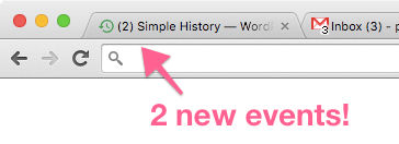 Less tab switching with unread count in title of browser tab