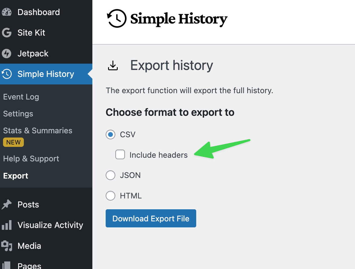 Simple History 5.10.0: New Search Filters, CSV Export Options & More