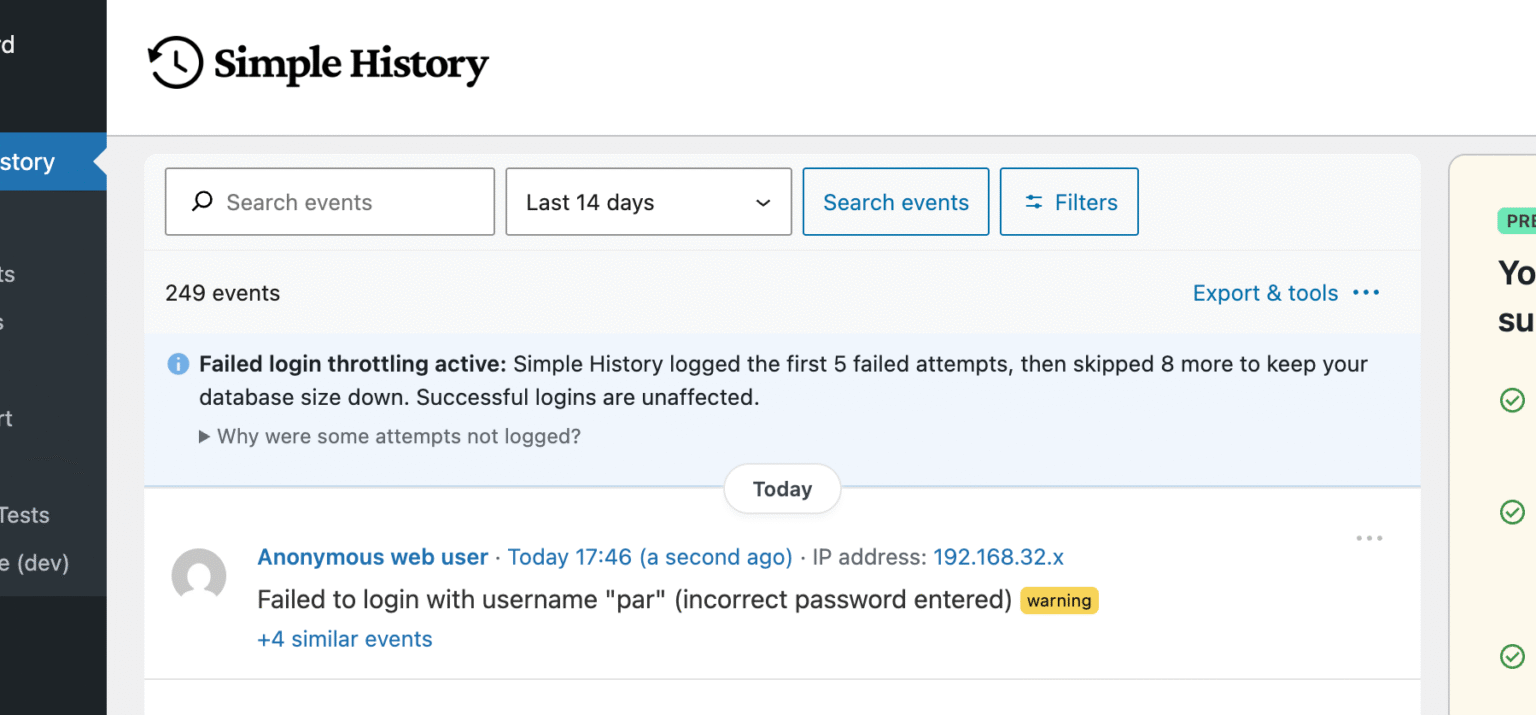 Simple History 5.25.0 Released — Leaner Database, Faster Search, and a ...