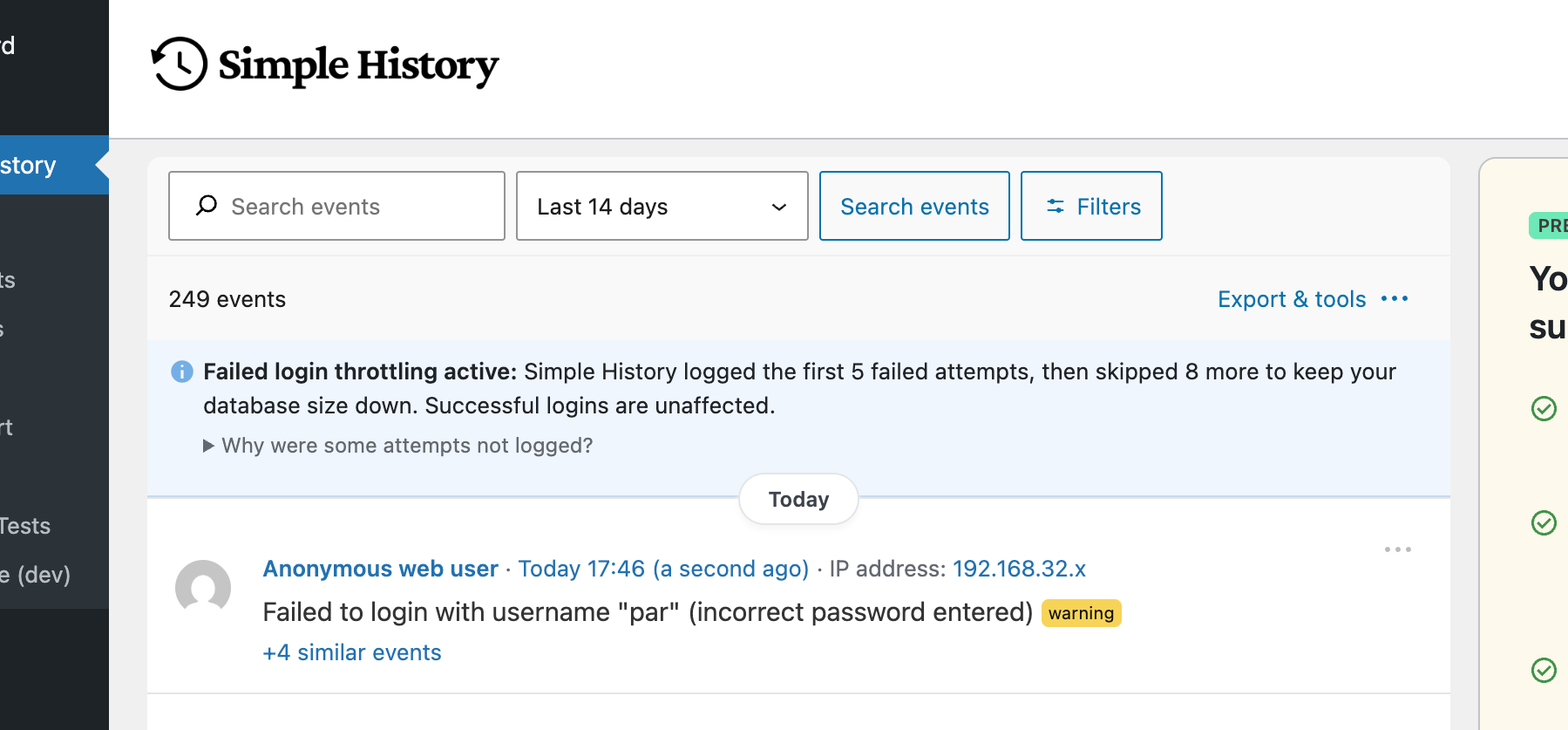 Simple History 5.25.0 Released — Leaner Database, Faster Search, and a Keyboard Shortcut