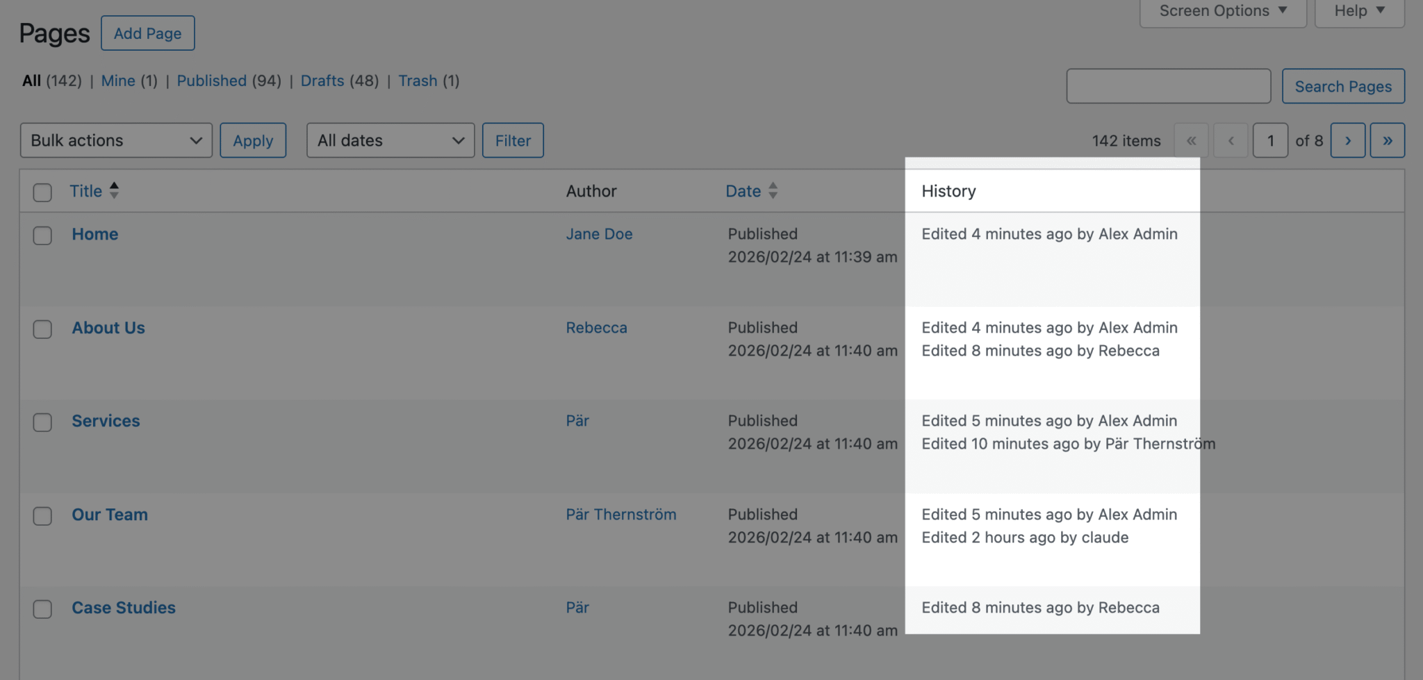 Simple History Pages Simple History 5.27.0 Released — AI Agent Attribution and Front-and ...