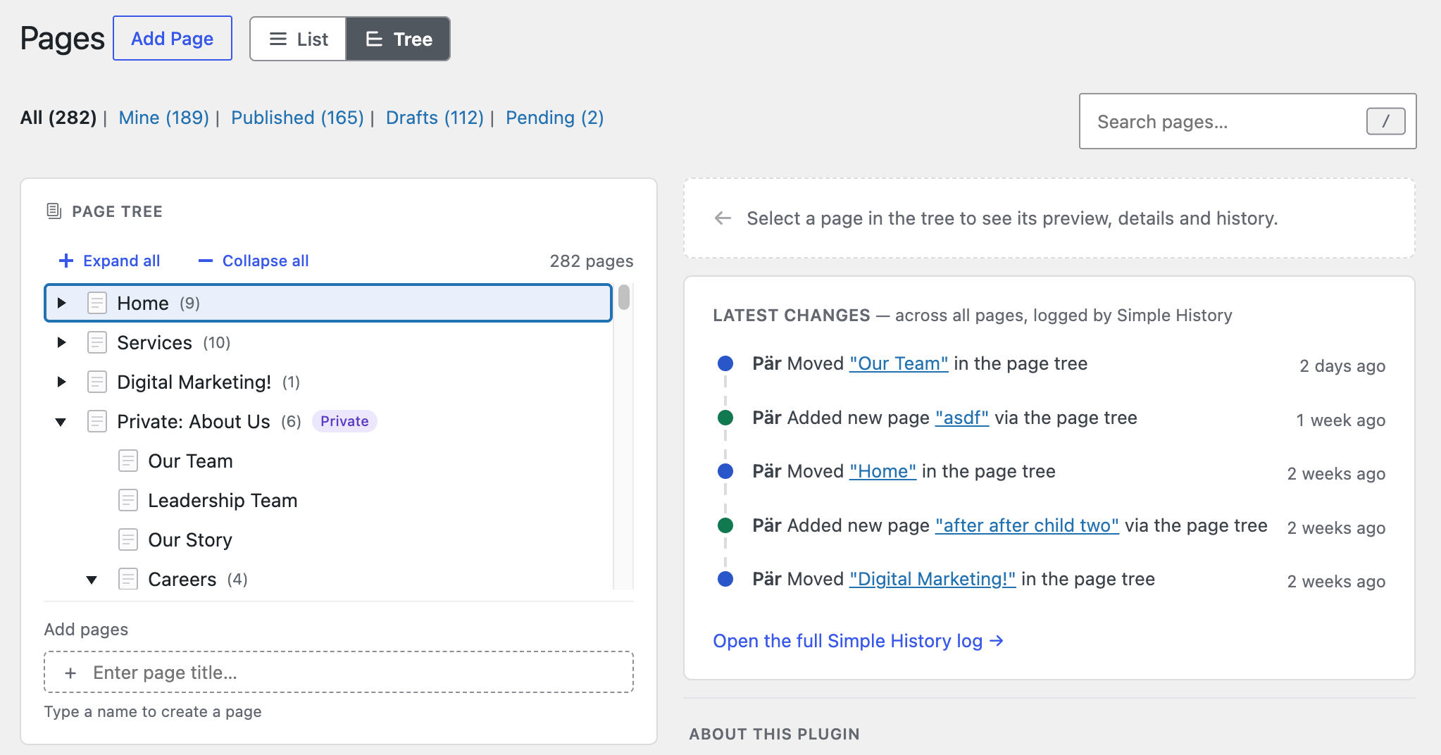As promised: CMS Tree Page View is updated with modern code and GUI (and with Simple History integration)